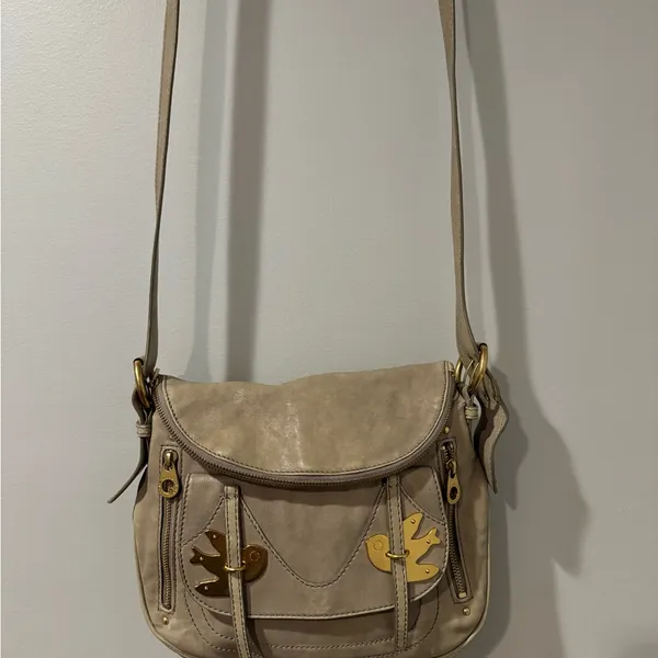 Marc Marc Jacobs Handbag Pedal to Metal Natasha‎ Crossbody Shoulder Bag Beige - Image 2