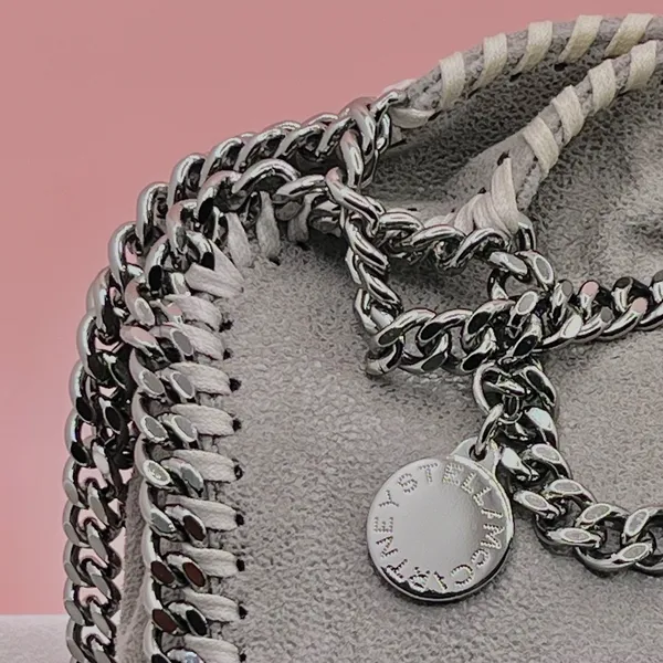 Authentic Stella McCartney Falabella Mini Tote in classic grey - Image 2