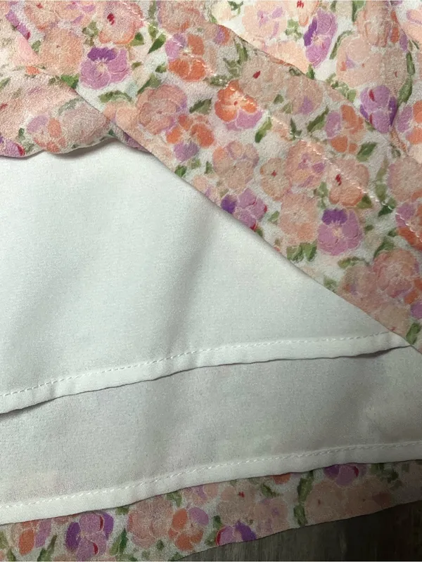 Hill House Home XXL The Grace Mini Nap Dress Pink Pansy Floral Smocked - Image 5