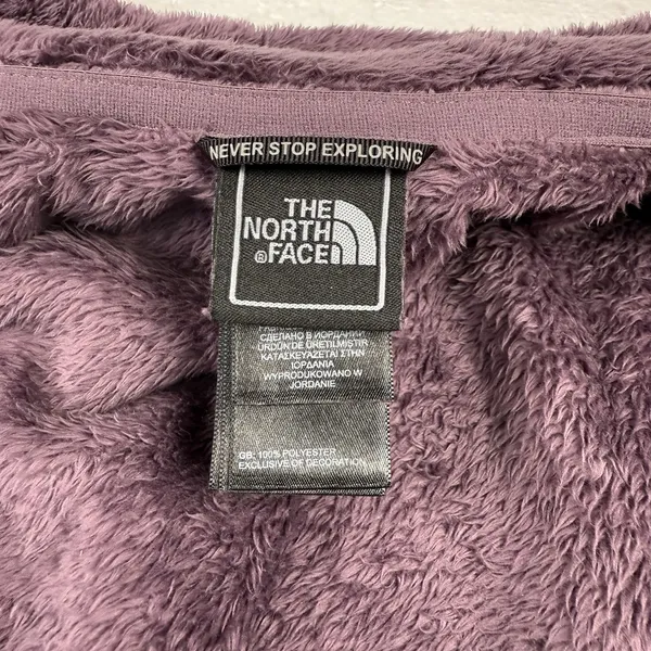 North Face Women's Osito Coat Jacket High Pile Teddy‎ Fleece Size Small Plum - Image 7