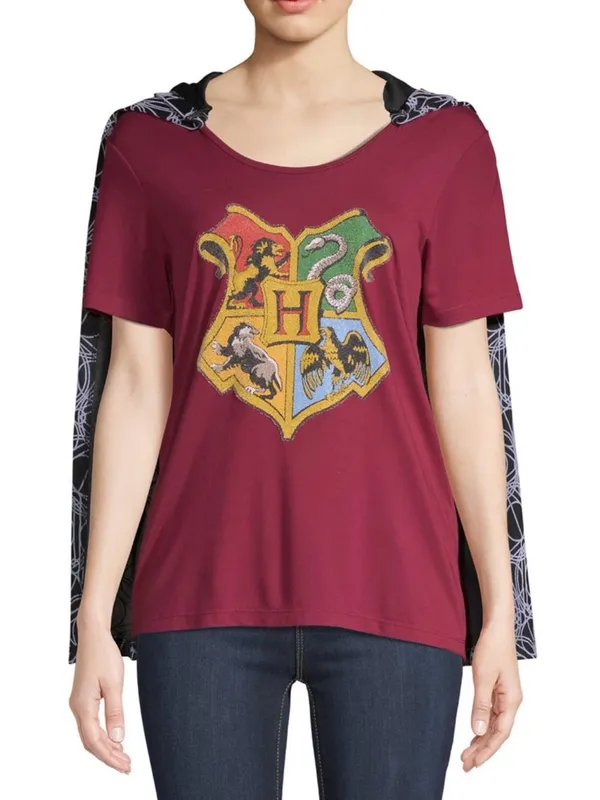 NWT Harry Potter Cosplay Halloween Cloak Tee sz XS - Image 5
