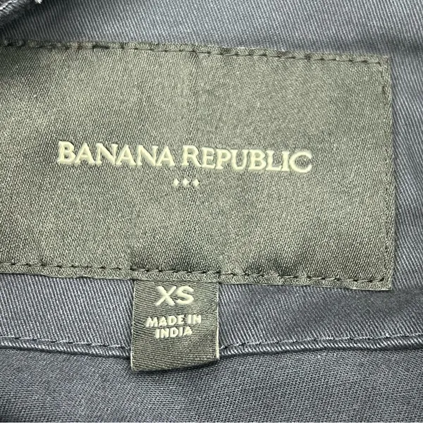 Banana Republic Factory Dark Blue Button Front Utility Shacket Jacket-Size XS - Image 8