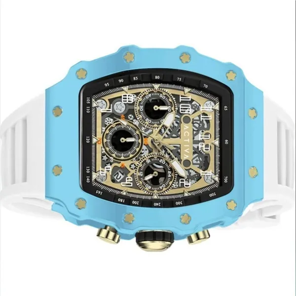 Activa Fury X Invicta Mens Watch Blue White Skeleton ACW2305-016 New - Image 3