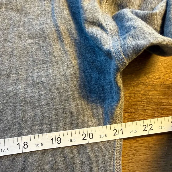 Victorias Secret PJ Shirt M Forever An Angel Gray Coral Glitter Long Sleeve - Image 7