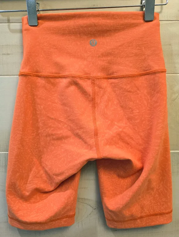 {2} Lululemon Wunder Train Crunch Warm Coral Orange Shorts - Image 3