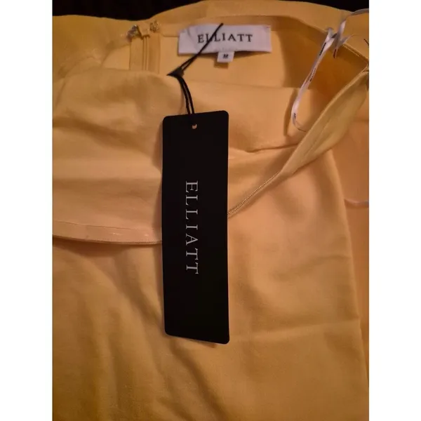 NWT Elliatt Yellow Strapless Gown Dress Size M - Image 13