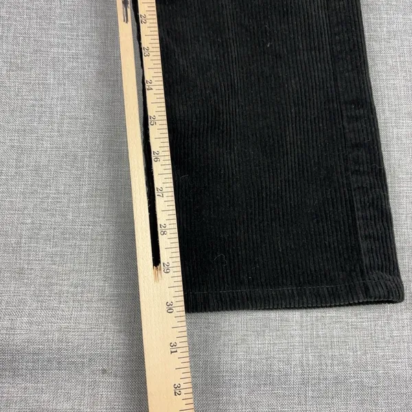 Lauren Ralph Lauren Corduroy Pants Womens 4P Black Petite Stretch Bootcut LRL - Image 7