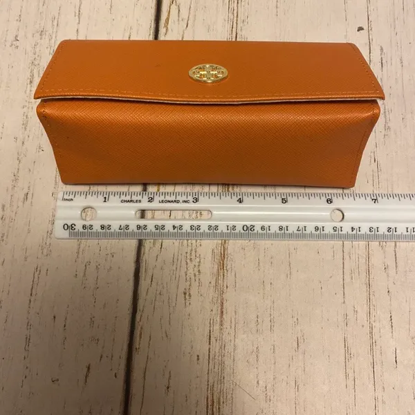 Tory Burch Orange Glasses Sunglasses Case - Image 9