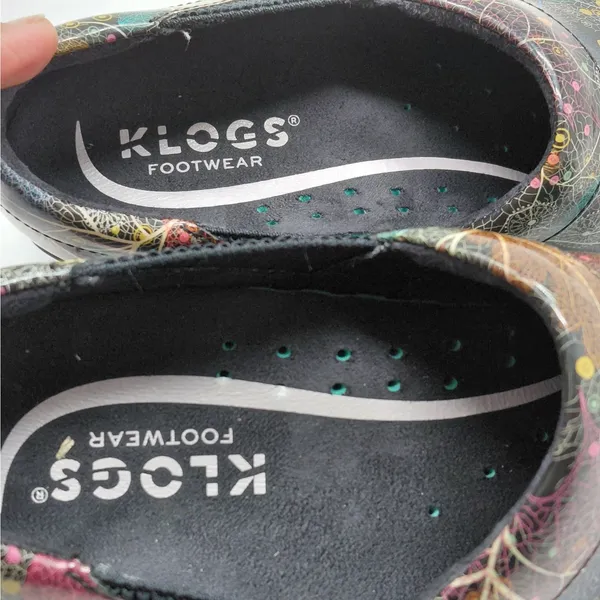 Klogs Womens Clogs Size 6 Multi Comfort Work Artsy Slip Resistant Nurse Shoes - Image 6