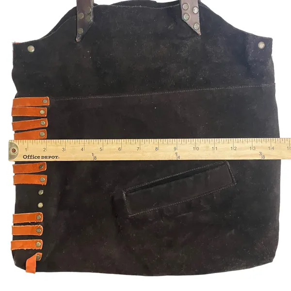 Tree Women's Artisan Leather Suede Tote Brown - Image 11