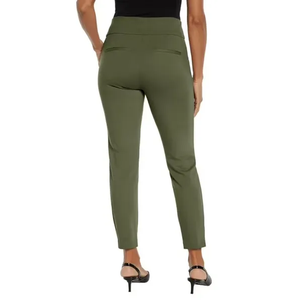 Express Ponte Pants Stretch Slim High Rise Green Women XXL Career Pull On - Image 6