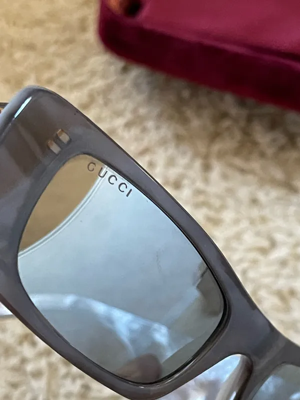 Gucci GGO516S Square Grey Sunglasses  - Image 5