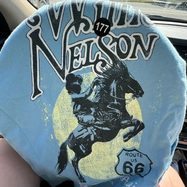 DAYDREAMER Willie Nelson Route 66 Tee, Size Small New without Tag MSRP $88 - Image 8