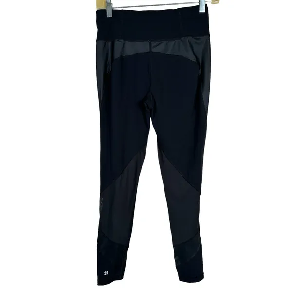 Sweaty Betty Black Yoga Leggings Size Small‎ Solid Stretch Running Gym Workout - Image 13