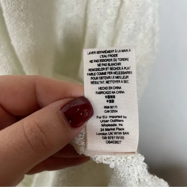 Free People Easy Tee Sweater Top in White‎ Small - Image 7