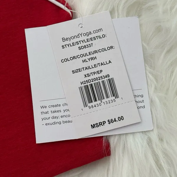 Beyond Yoga Spacedye Ready Bra Holly Red Heather Size XS - Image 8