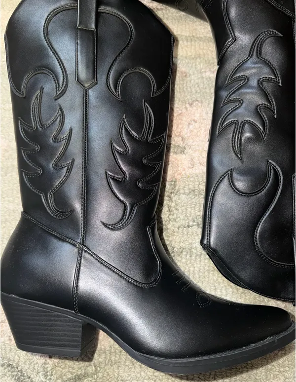 American Rag Vegan Cowgirl Boots - Image 4