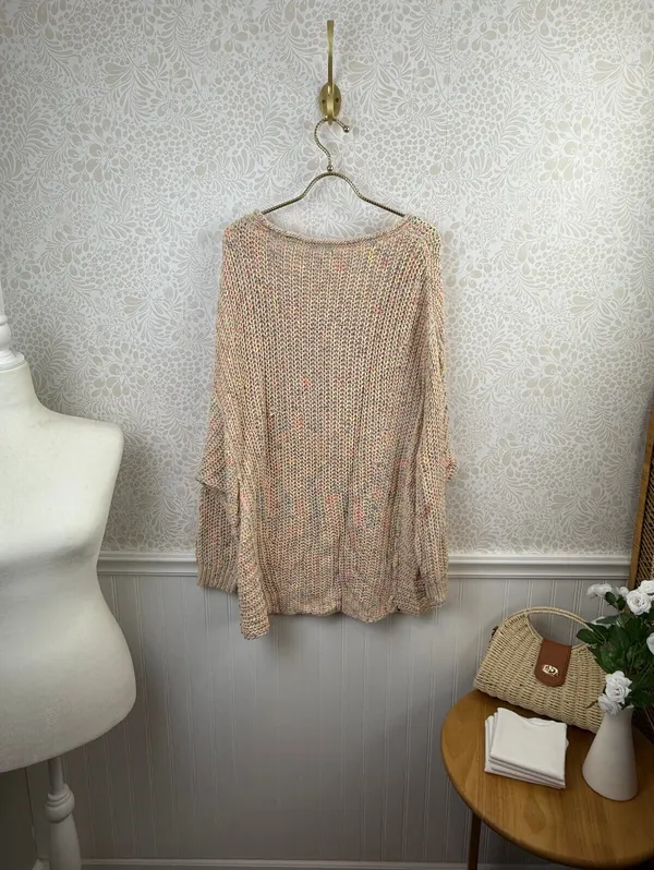 Free People Oversized Confetti Combo Neon Lights Sweater - Size - Small - Image 8