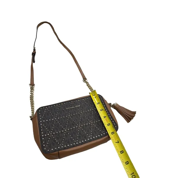 Michael Kors brown women’s purse handbag crossbody AUTHENTIC SKU 2525 - Image 8