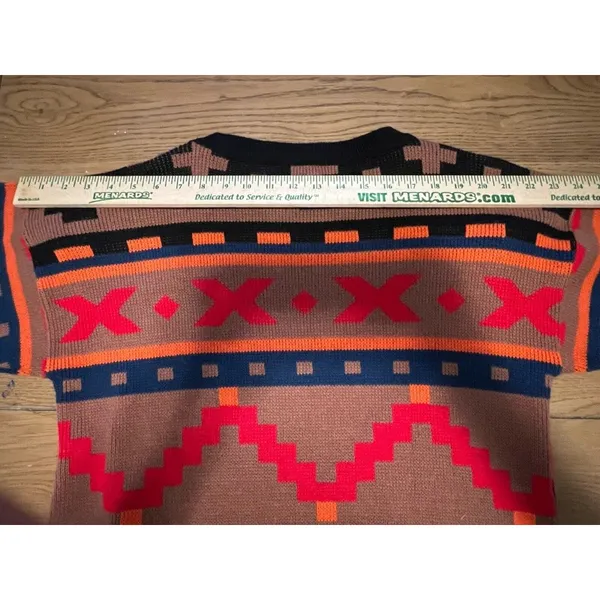Sweater Bazaar Women’s Vintage 90’s Aztec Sweater Made In‎ USA Size Large - Image 13