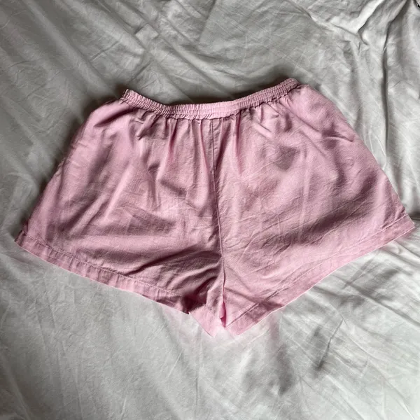 Princess Polly Pink Embroidered Shorts Size US 4 Linen Blend Boho Summer - Image 5