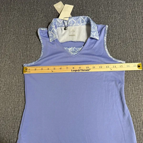 Adidas Women’s Golf Fashion Print Sleeveless Polo - Image 10