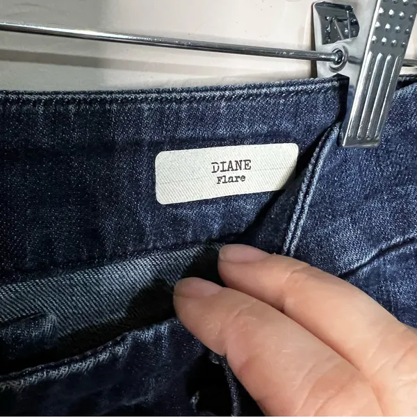 Dylan George & Co Diane Flare Dark Blue Low Rise Trouser Denim Jeans‎ - Image 8