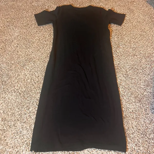 ASOS Maxi Dress Bodycon Zipper Detail Casual Party Cocktail Black US 4‎ - Image 7