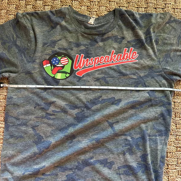 unspeakable shirt Adult Small Camo Logo T-shirt - Image 5