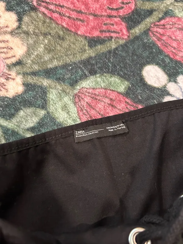 Zara black crop top (M)  - Image 3