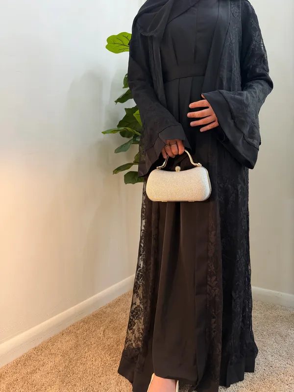 Black Abaya Modest Size M - Image 3