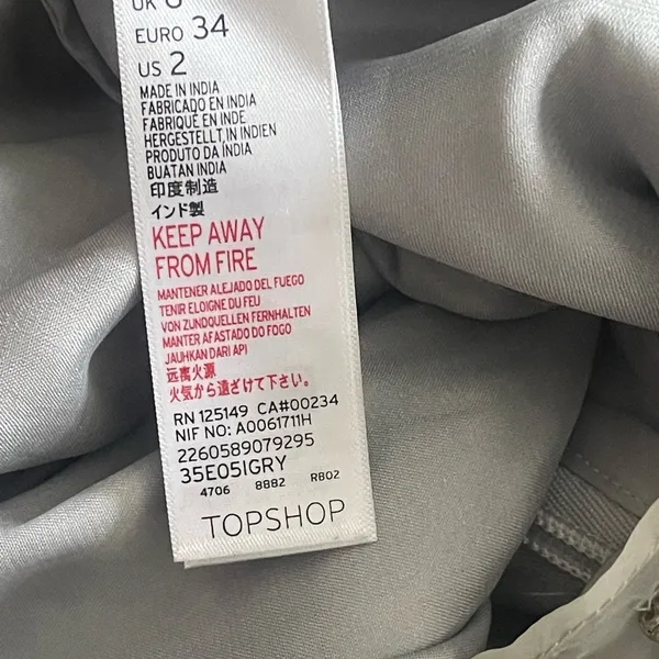 Topshop‎ Strapless Beaded Mini Dress - Image 9