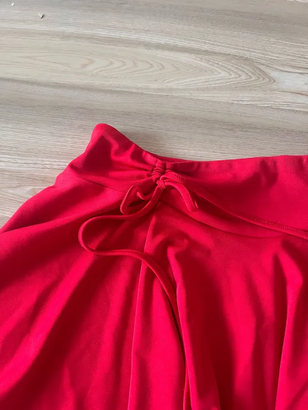 Avidlove Mini Skirt for Women Pleated Drawstring High Waist Skater Skirt - Image 7