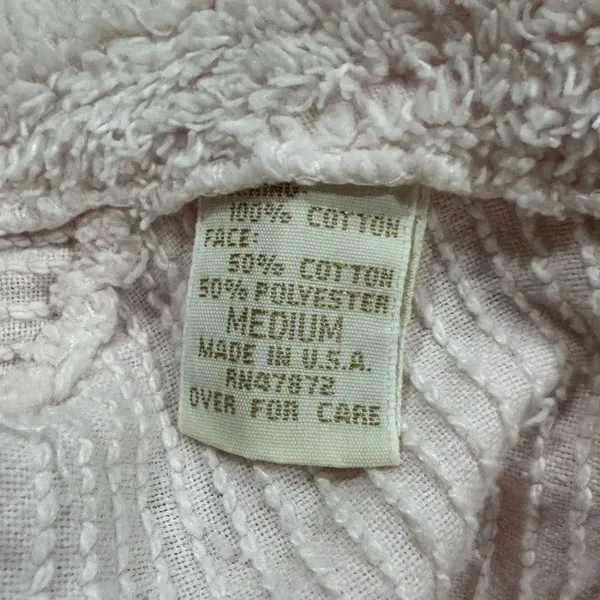 Victoria’s Secret Gold Label Light Pink Terrycloth Bath Robe Women’s Medium - Image 3