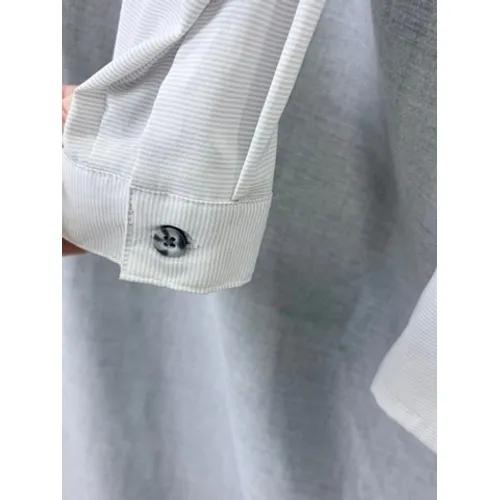 Mountain‎ Hardwear Citypass Popover Shirt Grey White Stripe Top M Camping Hiking - Image 4