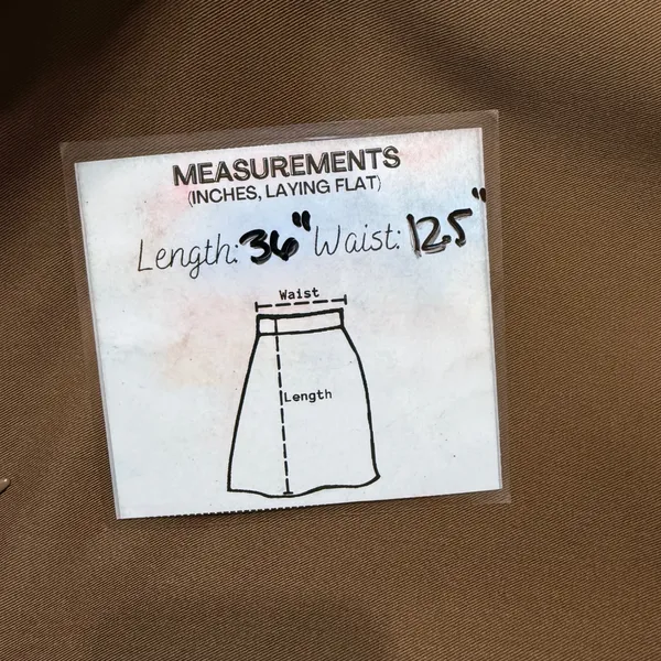 Commense Brown High Waisted Wrap Midi Skirt Front Slit XS 231021003‎ - Image 9
