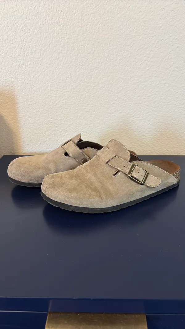 White Mountain Clogs Women’s Taupe Suede - Image 2