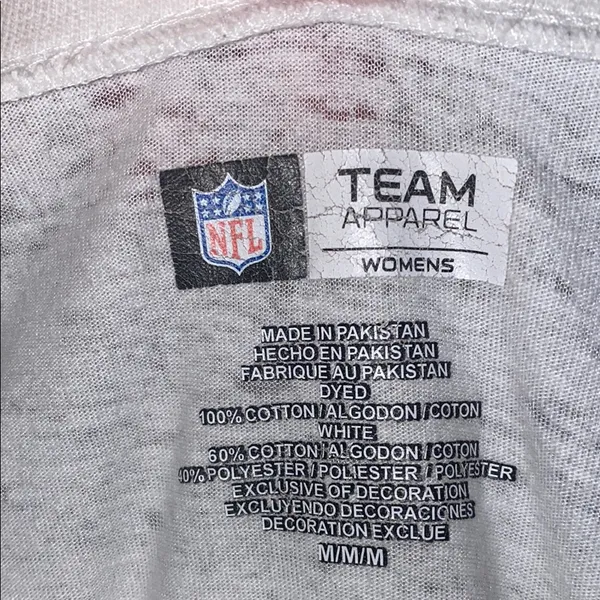 NFL White and Black Short Sleeve Tee Steelers Edition Size Medium - Image 3