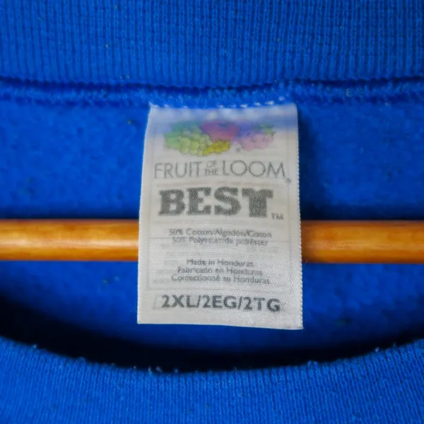 Fruit of the Loom Vintage 90s Embroidered University of Kansas Jayhawks Sweatshirt - Image 8