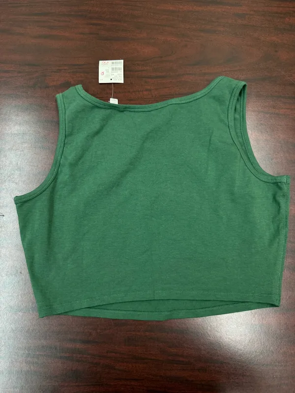 NWT Vintage Victoria’s Secret Green Cropped Tank Tank Size Large - Image 3