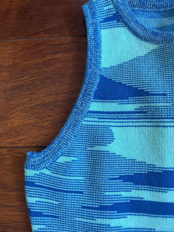 Beginning Boutique Blue Knit Dress - Image 6