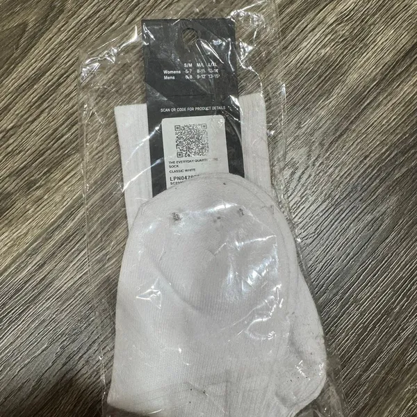 Fabletics the everyday quarter crew socks classic white l/xl - Image 3