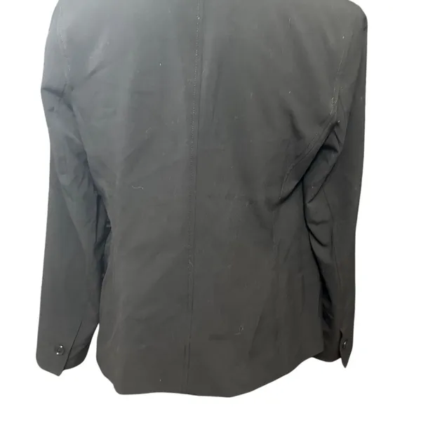 Anne Klein Blazer 6 Black Two Button Blazer Professional Business Jacket Notched - Image 7