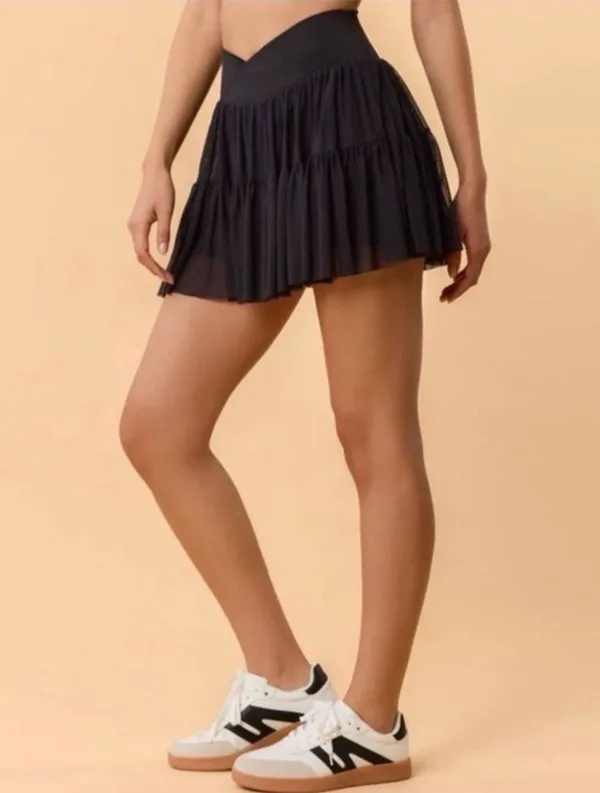 NWT! Blogilates Viral Taylor Swift Popflex Ballerina Skirt Skort Black Size XL - Image 7