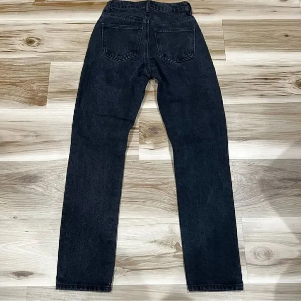Princess Polly Black Distressed Jeans Women’s 0 - Image 3