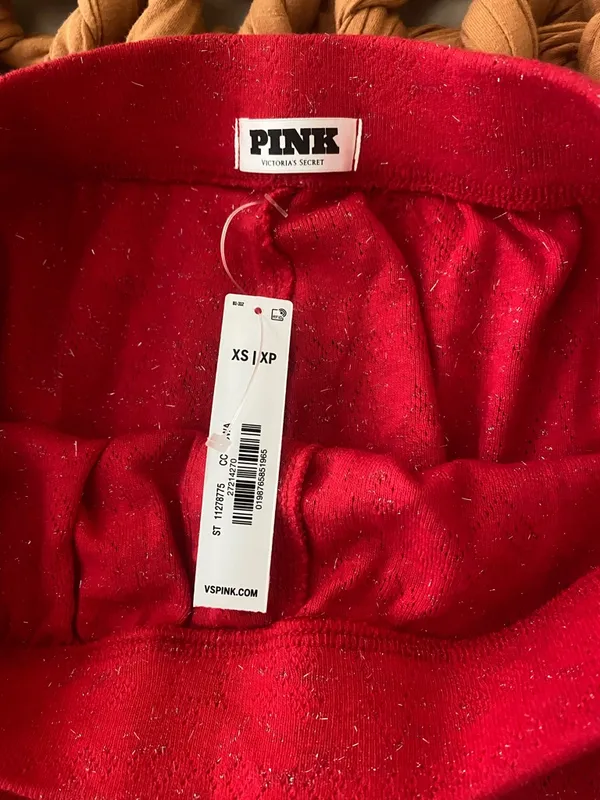 Victoria’s Secret PINK Red Sparkle Pajama Shorts - Image 2