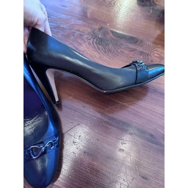 Cole Haan Women's Clair Leather Dress Pump Black 3" Heel Size 10 Career - Image 12