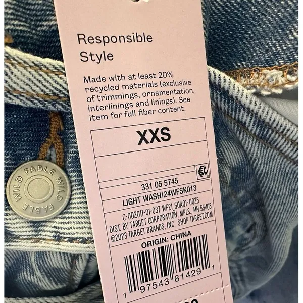 Women's Wild Fable Denim Midi Cargo Skirt Medium‎ Denim Wash Size XXS - Image 8