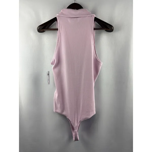 Women’s Abercrombie & Fitch Large Cool Pink Sleeveless Bodysuit - Image 3