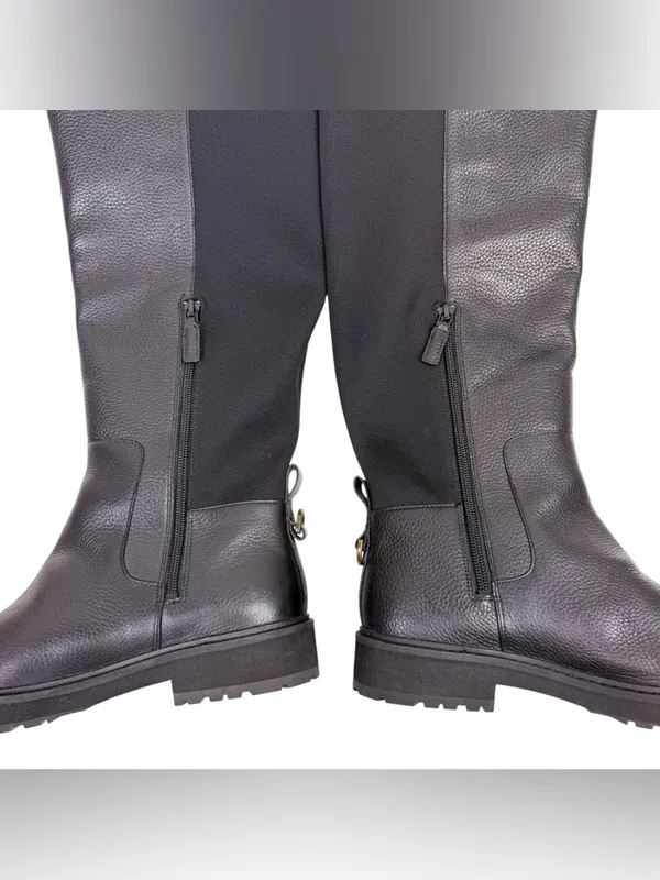 Cole‎ Haan Greenwich Tall Waterproof Riding Boots Black Leather Size 9 - Image 5